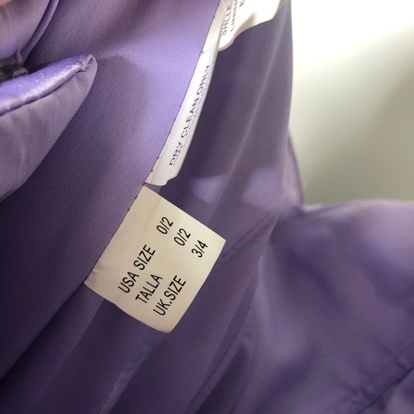 Formal dress purple size 0/2 - Picture 4 of 5